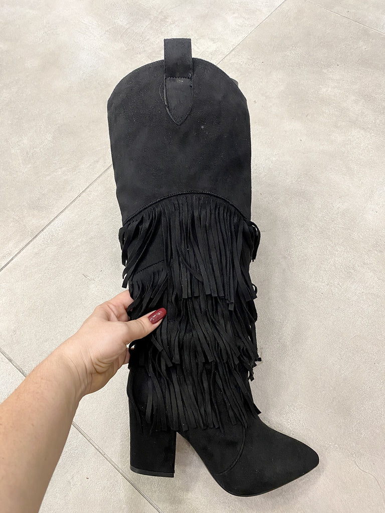 Nora - Stivale Con Frange