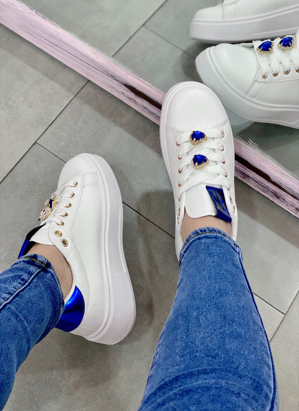 Anastasia - Sneaker Bianca/Blu