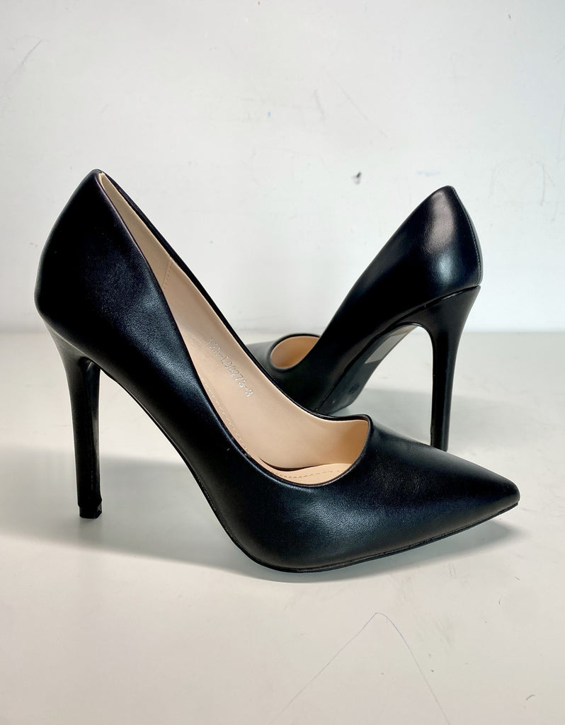 Nadia - Dèolletè Nero Ecopelle