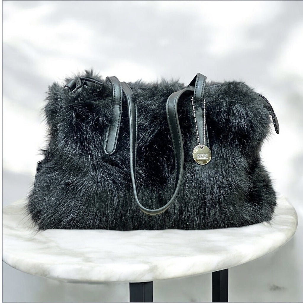 Rakel - Borsa Nera Pelliccia