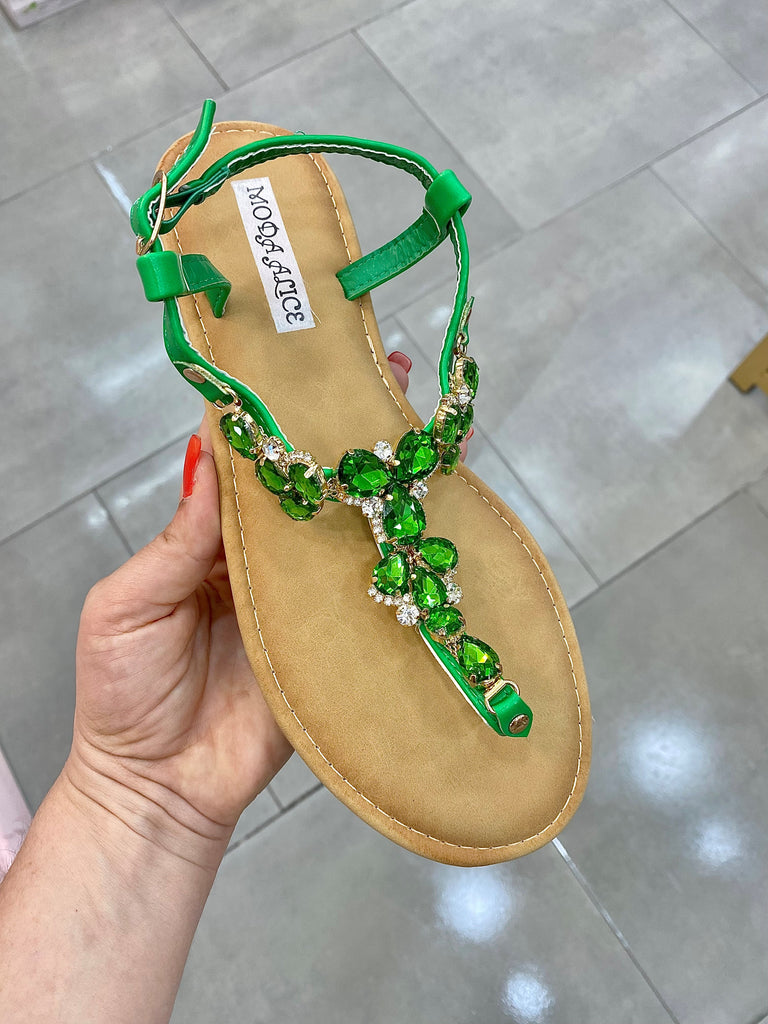 Yasmine - Infradito Verde