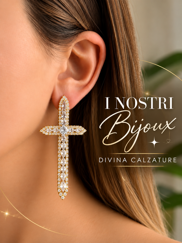 Light - Orecchini Croce Oro