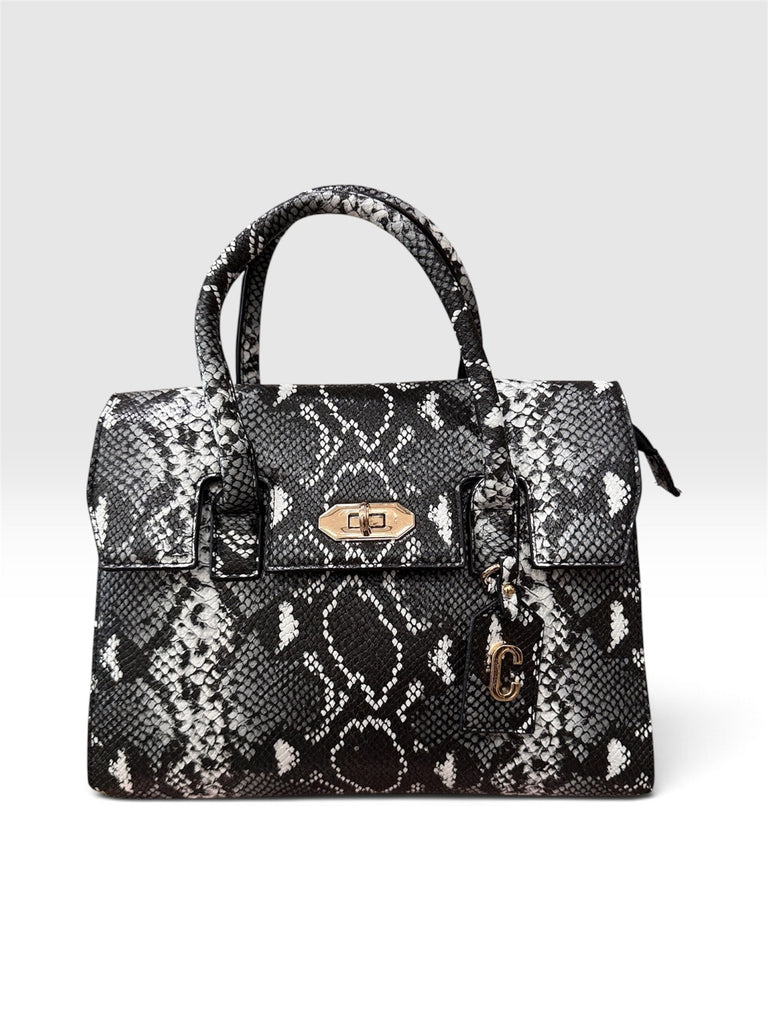 Mia - Borsa Pitonata Nera