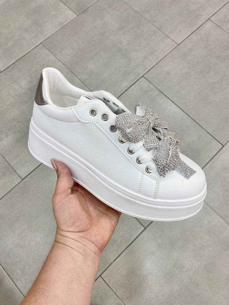 Mirella - Sneaker Bianca/Argento