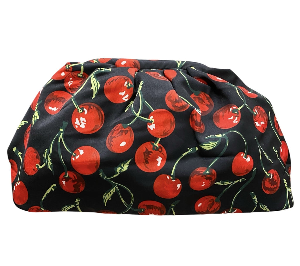 Silvia - Borsa Nera Con Ciliegie