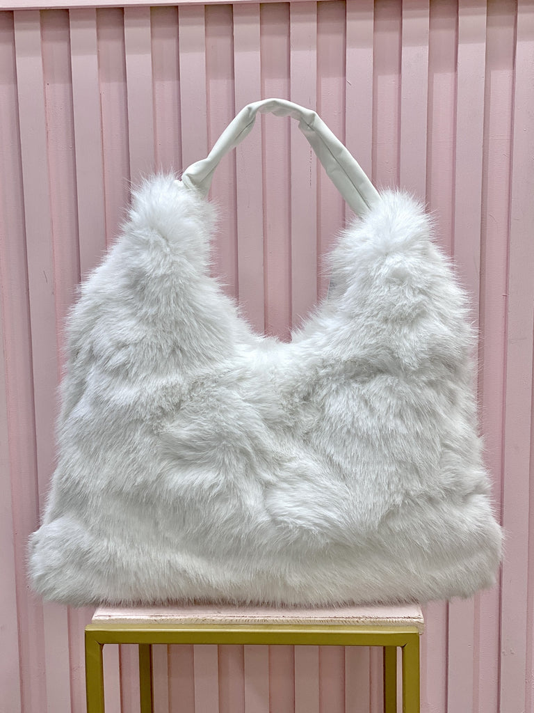 Dorothea - Borsa Pelliccia Bianca