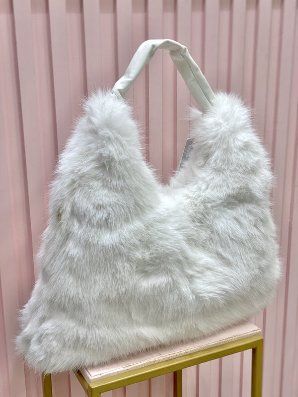 Dorothea - Borsa Pelliccia Bianca