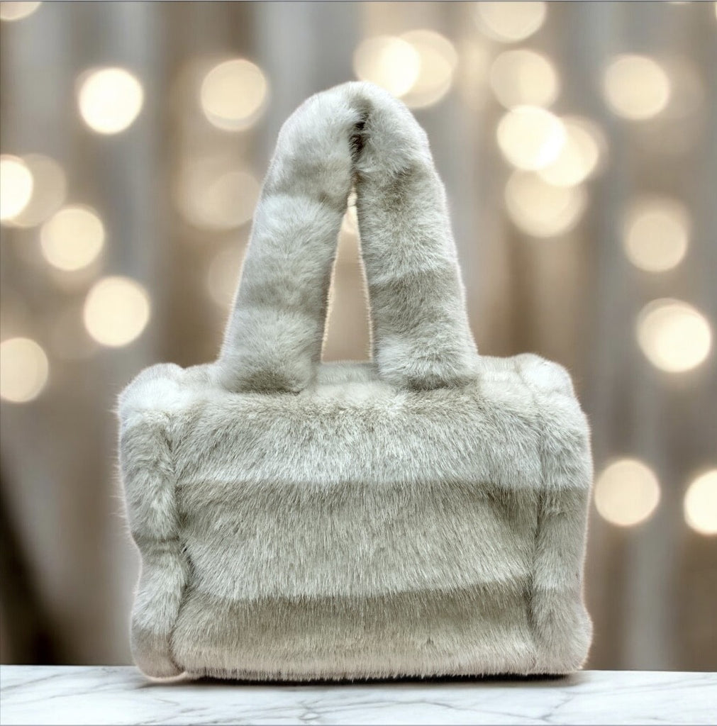 Mandy - Borsetta Beige Pelliccia