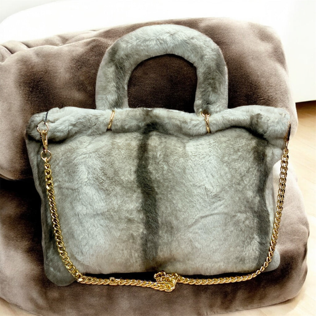 Melody - Borsa Beige Pelliccia