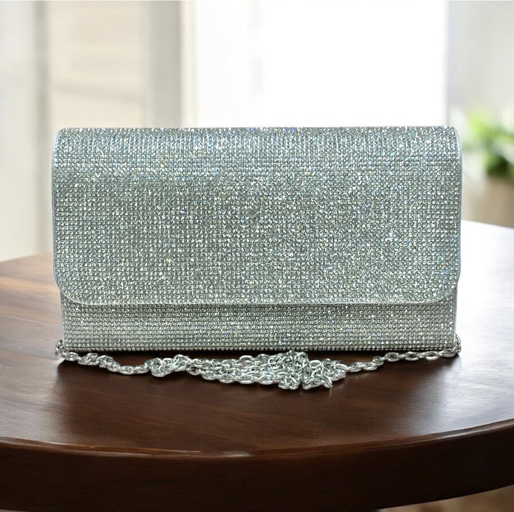 Nelly - Borsetta Argento Brillantinata