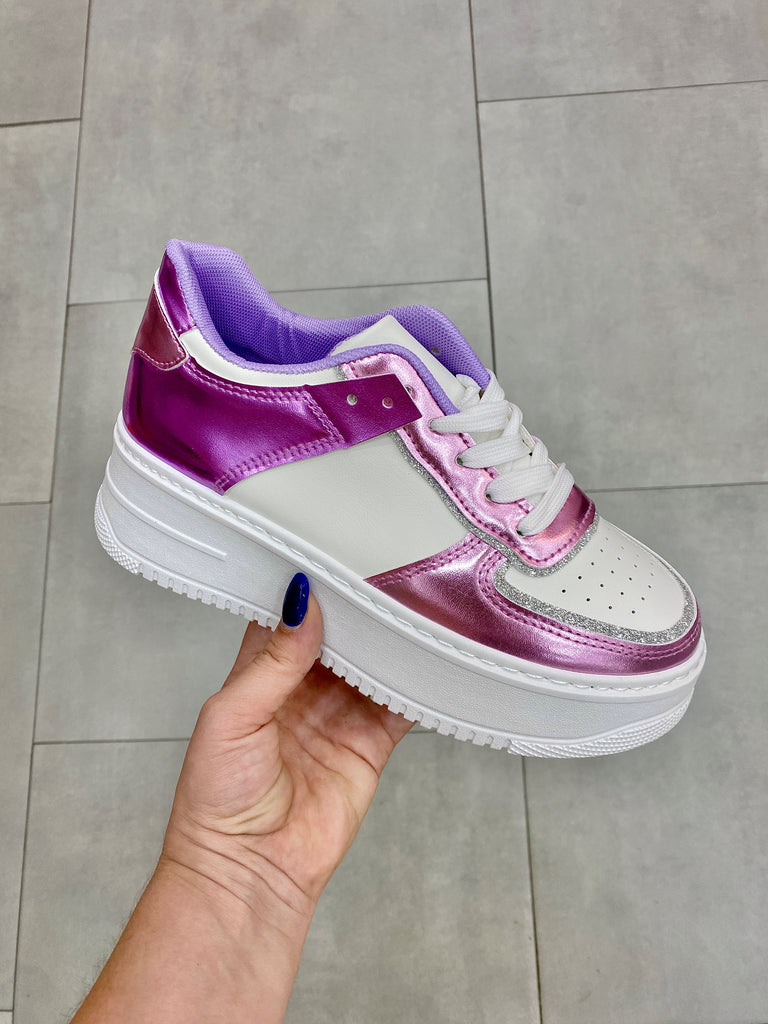 Nora - Sneaker Bianca/Fucsia