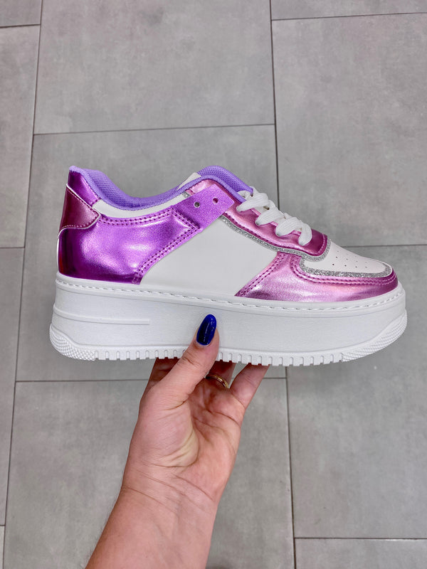 Nora - Sneaker Bianca/Fucsia