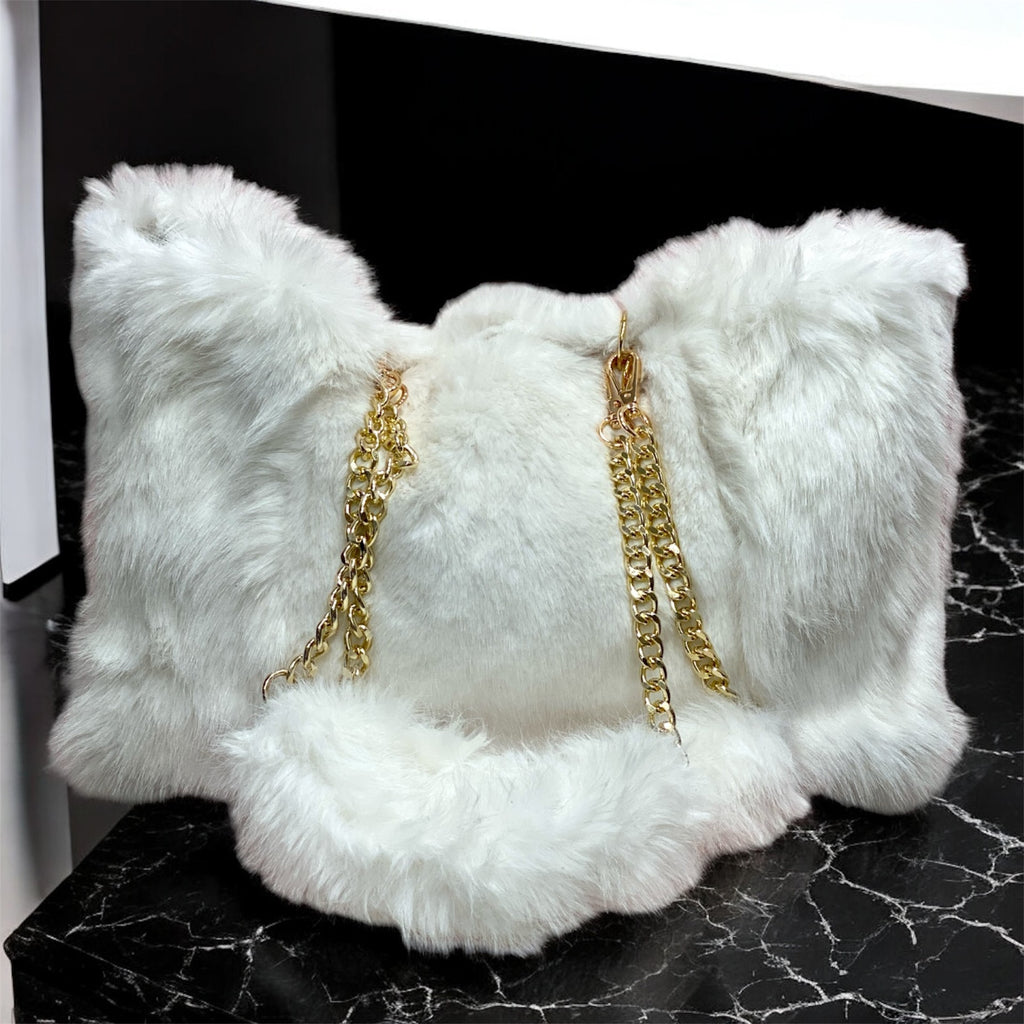 Nuvola - Borsa Bianca Pelliccia