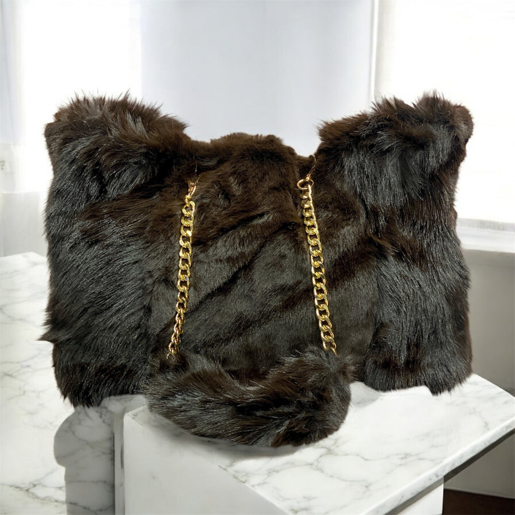 Nuvola - Borsa Marrone Pelliccia