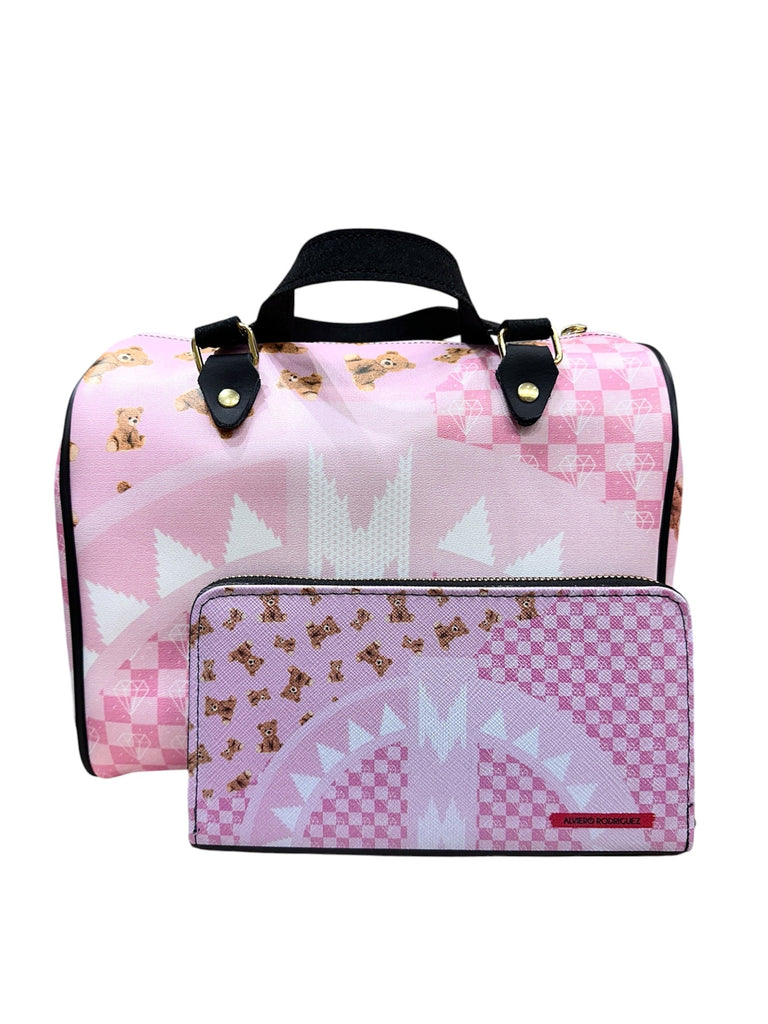 Combo Bauletto + Portafoglio Teddy Rosa