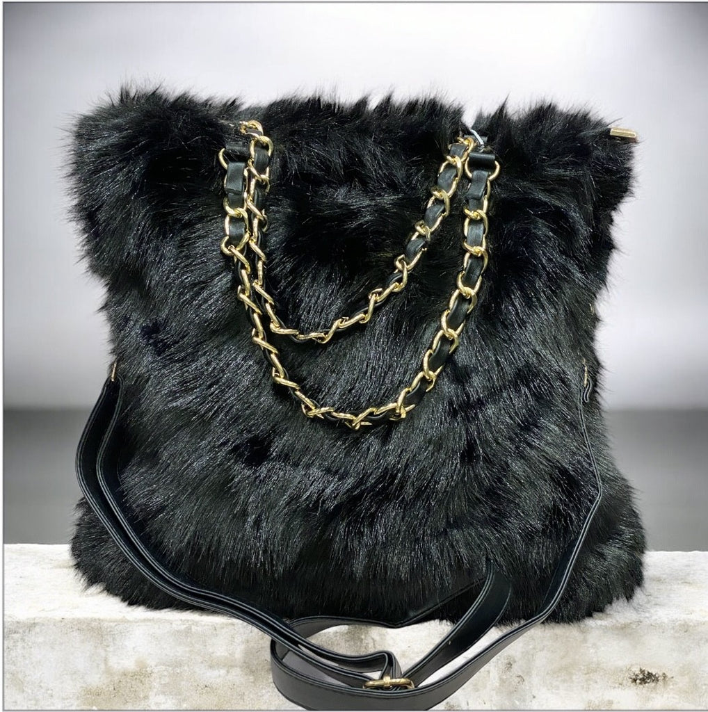 Rosemary - Borsa Nera Pelliccia