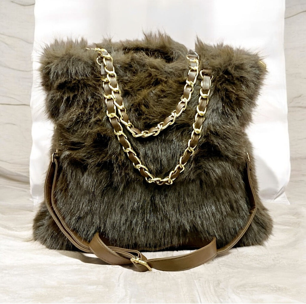 Rosemary - Borsa Marrone Pelliccia