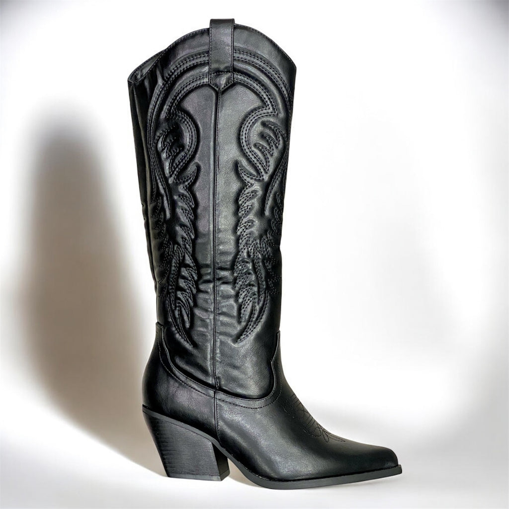 Roxy - Stivale Texano Nero